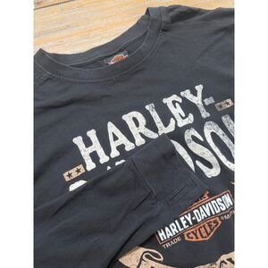 Harley Davidson Greensboro High Point NC Long Sleeve Graphic Tee XL Black